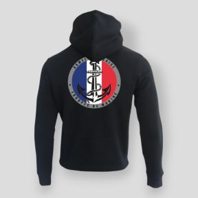 Sweatshirt 350g Forças Navais França Preto - Summit Outdoor Lifestyle