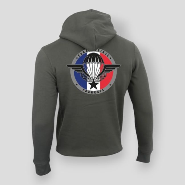 Sudadera 350g Paracaidista Francia Organic Caqui - Summit Outdoor Lifestyle