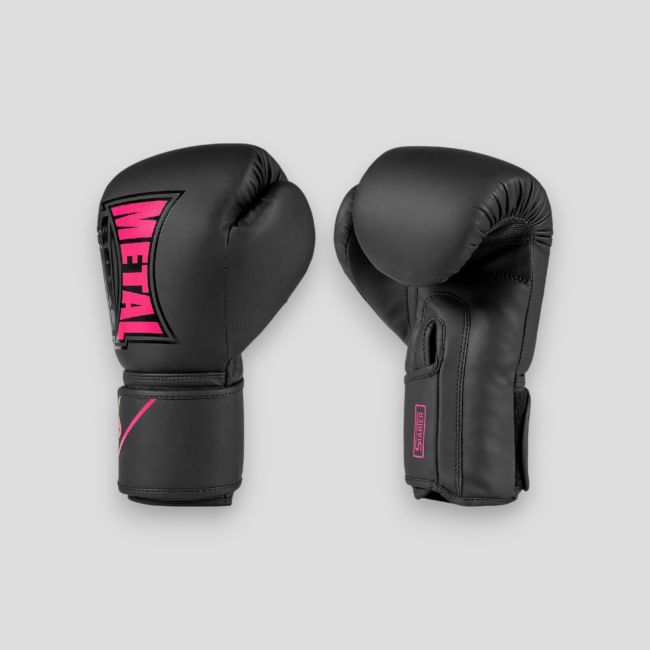 STARTER TRAINING GLOVE BLACK/PINK - METAL BOXE
