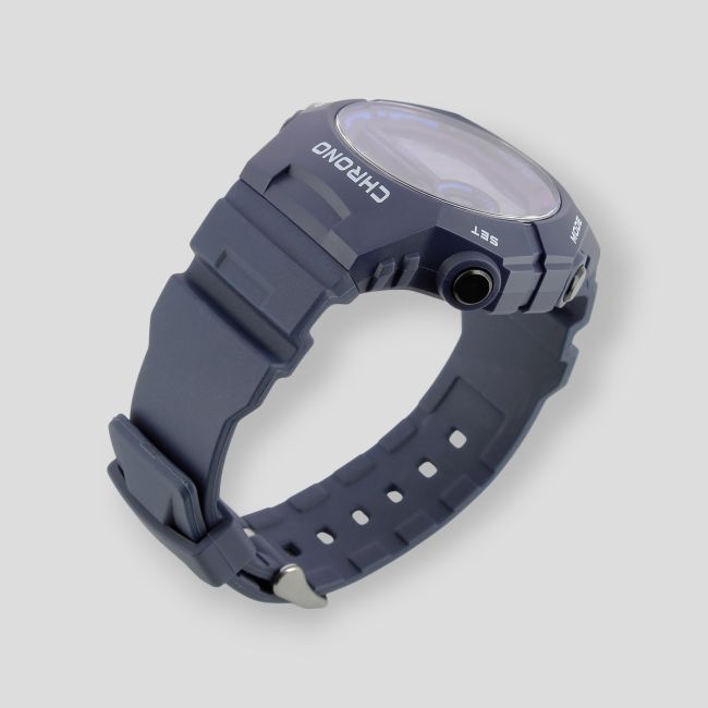 Digitaluhr mit Kunststoffarmband - Dunkelblau - Tekday