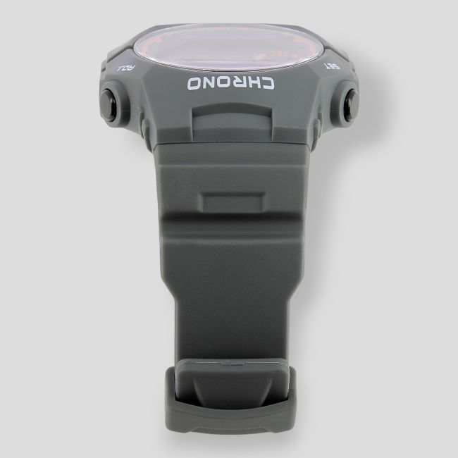 Montre digitale avec bracelet plastique - Gris Moyen - Tekday