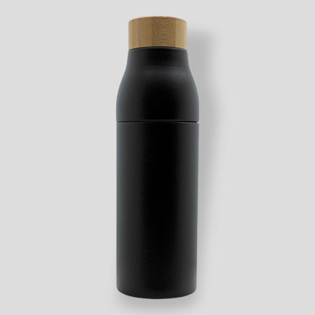 Bouteille isotherme dévissable Shima, bouchon bambou, 600ml - Baladéo