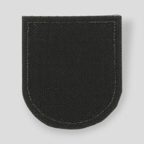 Escudo de Tela con velcro Francia con contorno verde - Baja visibilidad Verde