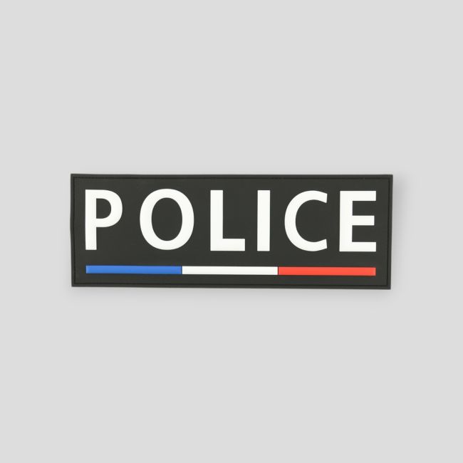 Flexibele 3D identificatieband Politie 28x10cm - Zwart