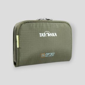Portafoglio con blocco RFID 19x9x2cm verde oliva - Tatonka