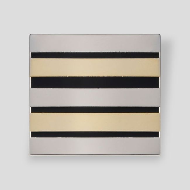 Distintivo de boné em metal do Exército - Tenente-Coronel Prata
