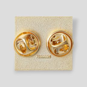 Distintivo de boné em metal do Exército - Tenente-Coronel Prata