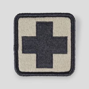 PATCH CROCE SCURA BV RICAMATA - Ares