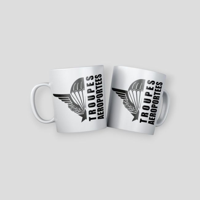 Mug Troupes Aéroportées Design - Blanc - Summit Outdoor Lifestyle