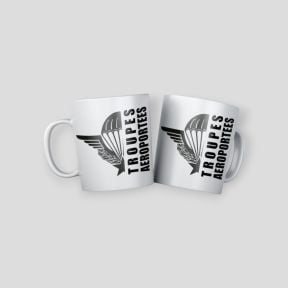 Mug Troupes Aéroportées Design - Blanc - Summit Outdoor Lifestyle
