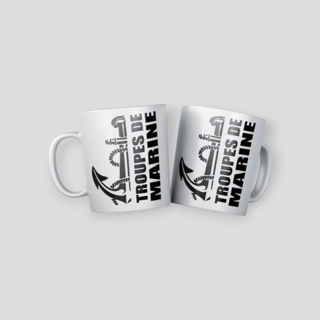 Mug Troupes de Marine Design - Blanc - Summit Outdoor Lifestyle
