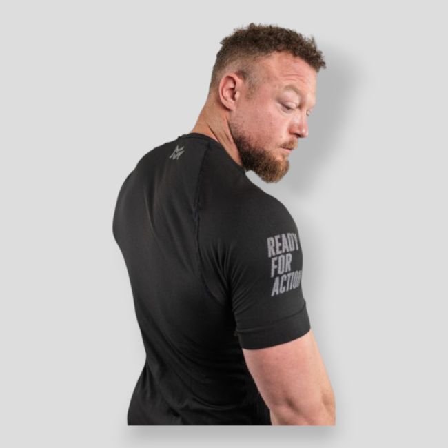 T-shirt FLIGHT Active Line (10°C i +) - Czarny - Summit Outdoor