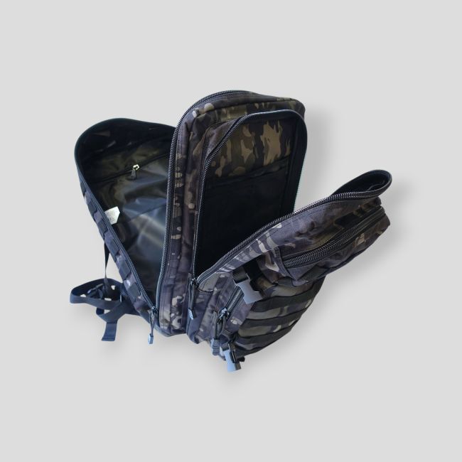 Mochila SWAT Premium camuflaje negro - Patrol Equipement