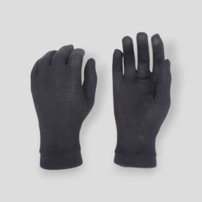 Black Silk Liner Gloves - Ares