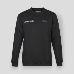Felpa con finestra badge da ricamare Sicurezza Privata - Nero - CityGuard