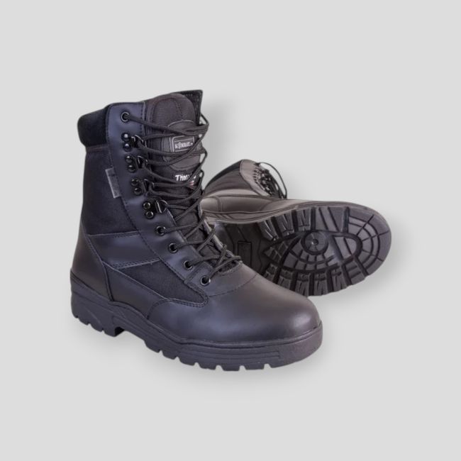 Chaussures Patrol cuir/nylon - Noir - Kombat Tactical