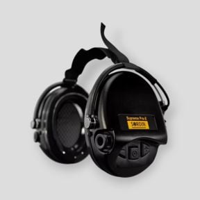 Casco antirruido con cinta de cuello de tela negra Supreme Pro-X (SNR: 24dB) - Negro - MSA Sordin