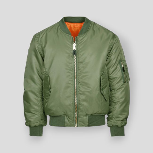 Giubbotto bomber aviazione MA-1 Verde - Fostex Garments
