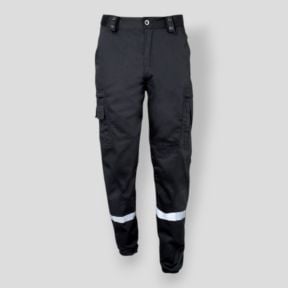 Pantalon Action avec bande rétro-réfléchissante - Noir - CityGuard