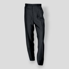 Bundfaltenhose - Schwarz - CityGuard