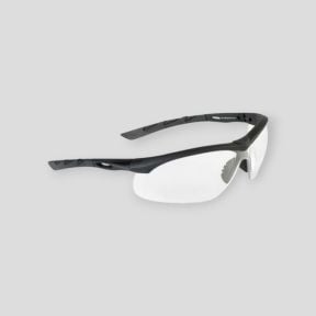 Taktische Brille Lancer (Klare Scheibe) - Schwarz - Swisseye