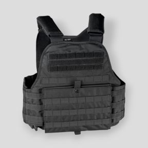 Zwart plate carrier vest - Miltec