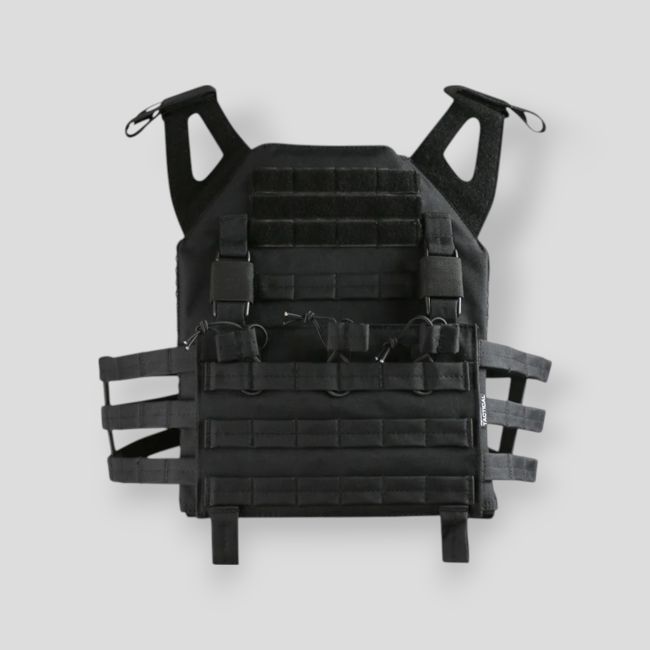 Gilet porte-plaque Buckle-tek - Noir - Kombat Tactical Gilet porte-plaque Buckle-tek - Noir - Kombat Tactical