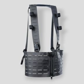 Split Front MX266 Chest Rig - Black - Lindnerhof