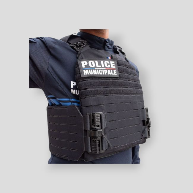 Kamizelka kuloodporna z nośnikiem płyt Quick Release Rider NIJ IIIA Security z płytami sztywne - Le Protecteur