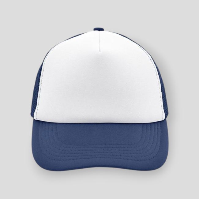 Trucker cap wit/marine - PVD