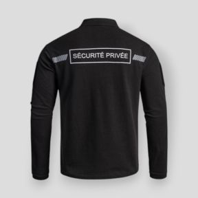 Polo met lange mouwen Sécurité Privée Sécu-One - Zwart - A10 Equipment