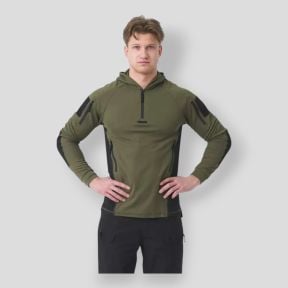 range hoodie - topcool - olive green/black - helikon