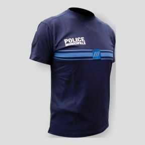 T-shirt da polícia municipal azul marinho - Patrol Equipement