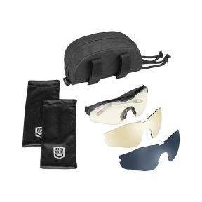 Lunettes balistiques MY6 Eyeshield (kit 3 écrans Incolore/Cuivre/Fumé) - Noir - Bollé Safety