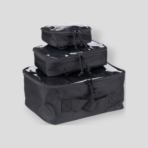 Lot de 3 pochettes transparentes Molle - Noir - 101 Inc