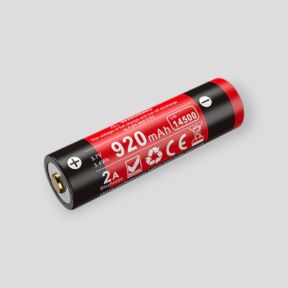 Oplaadbare batterij 14GT-92UR met micro-USB poort (14 500 Li-on, 3,7V, 920mAh) - Klarus
