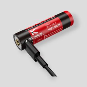 Wiederaufladbarer Akku 14GT-92UR mit Micro-USB-Anschluss (14 500 Li-on, 3,7V, 920mAh) - Klarus