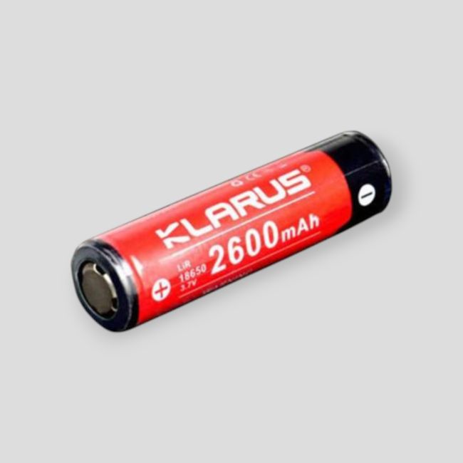 Wiederaufladbarer Akku 18-E26 (18 650 Li-on, 3,7V, 2.600mAh) - Klarus
