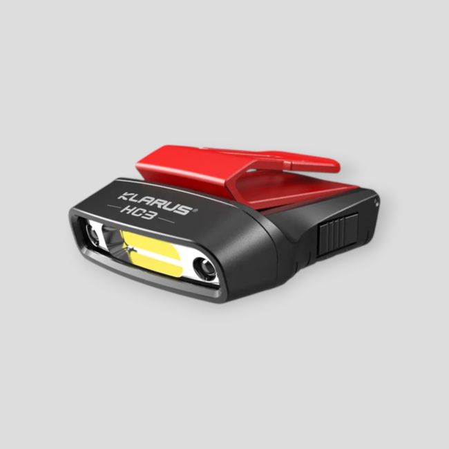 Lanterna frontal recarregável HC3 (100 lumens) - Preto/Vermelho - Klarus