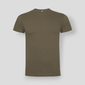 T-shirt korte mouwen ronde hals Dogo Premium - Notenhout - Roly