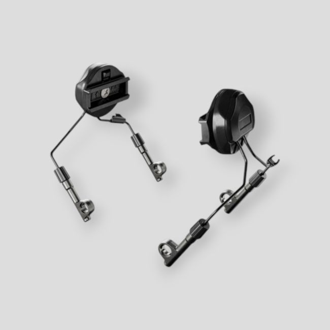Système de fixation sur casque tactique pour casque anti-bruit Suprême T2/X2 BT - Noir - MSA Sordin