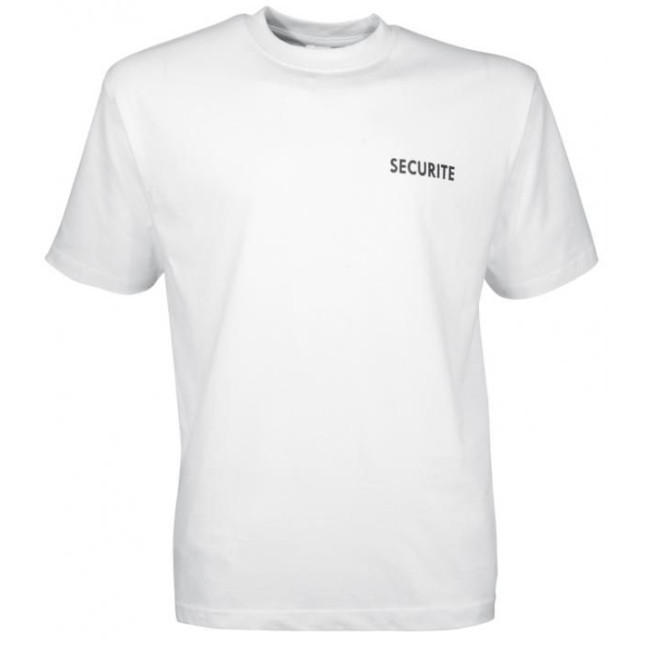 Tee shirt Sécurité blanc face