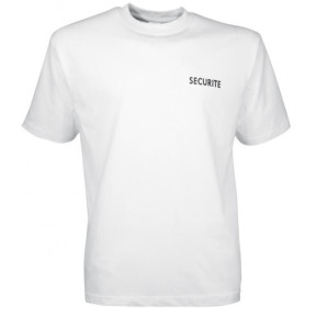 Tee shirt Sécurité blanc face