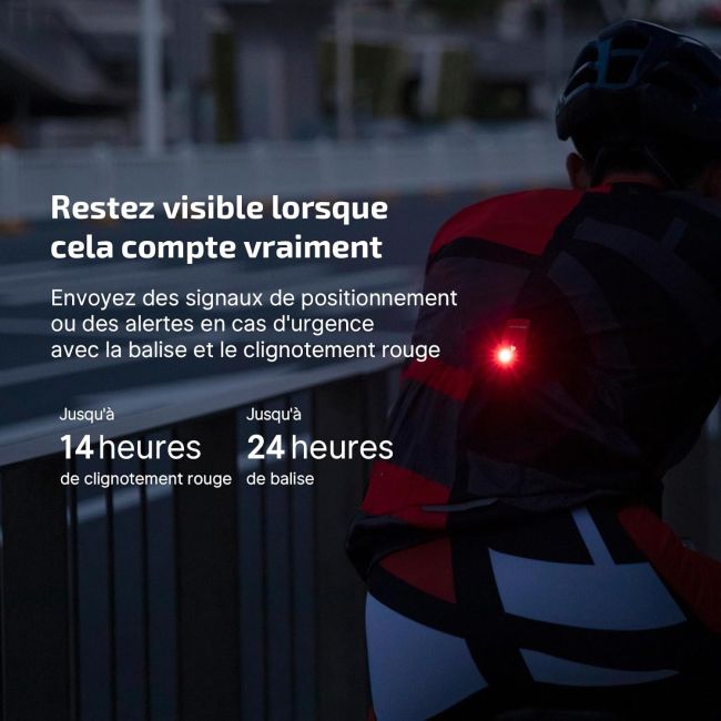 Lampada tattica da gilet 500 lm & luce rossa OCLIP Pro nera - Olight