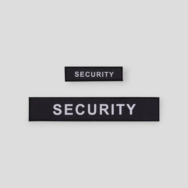 Flaps SECURITY noir HV (poitrine et dos) 3x12cm + 5x27cm - GK