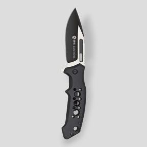 Faca tática dobrável (lâmina 8,5cm) - Preta - K25