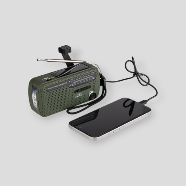 Radio survivalowe - SW1/SW2/FM/AM - Zielone - Fosco Industries