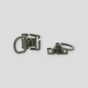 Lot de 2 anneaux Molle D - Vert - 101 Inc