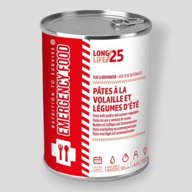 Makaron z kurczakiem i warzywami - 1800g - Emergency Food