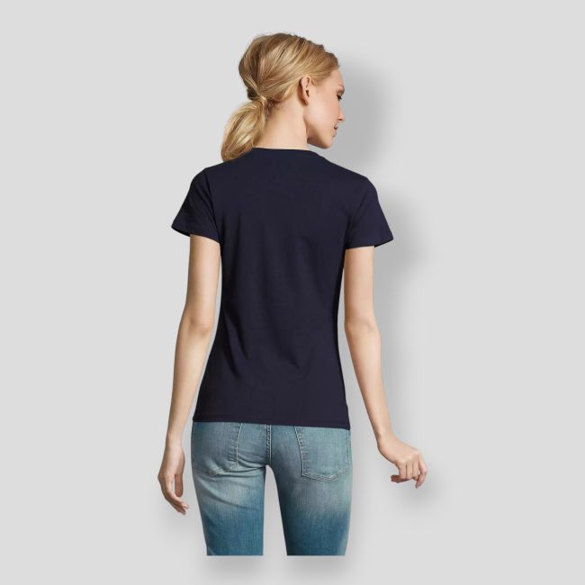 Tee-shirt col rond Imperial femme - French Marine - Sol's